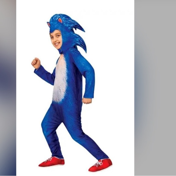 Other - New Sonic Kids Halloween Costume.Suit And Full Hat.